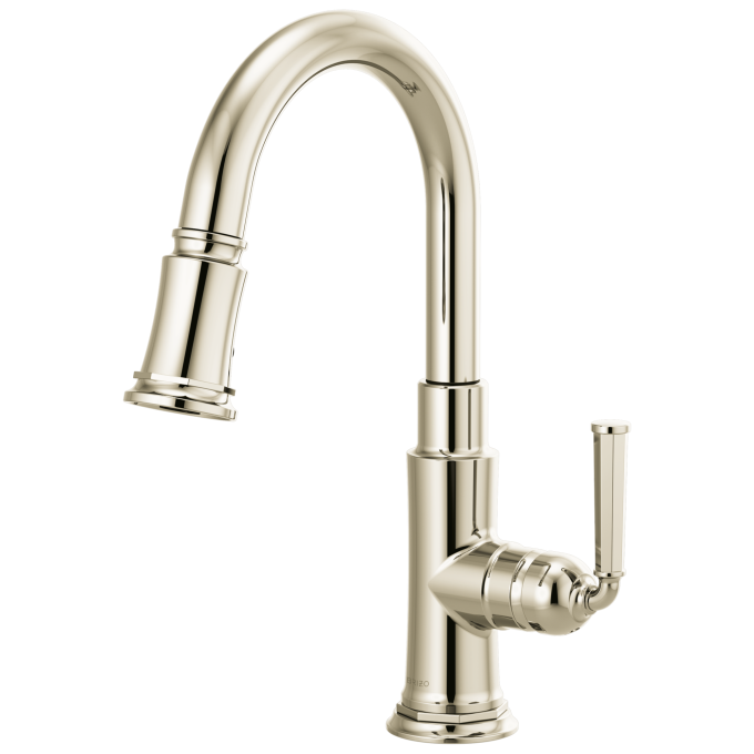BRIZO Rook Pull-Down Prep Faucet — Polished Nickel