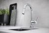 BRIZO Odin Pull-Down Faucet Metal Lever Handle Kit — Chrome