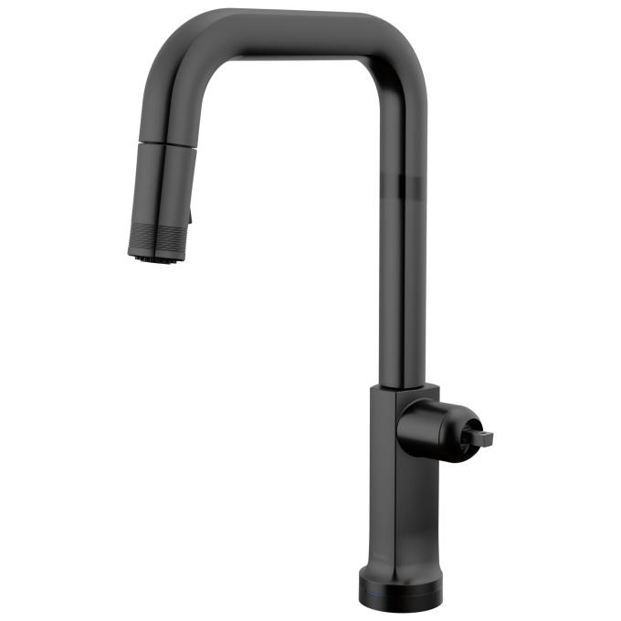 BRIZO Kintsu SmartTouch Pull-Down Faucet with Square Spout - Less Handle — Matte Black