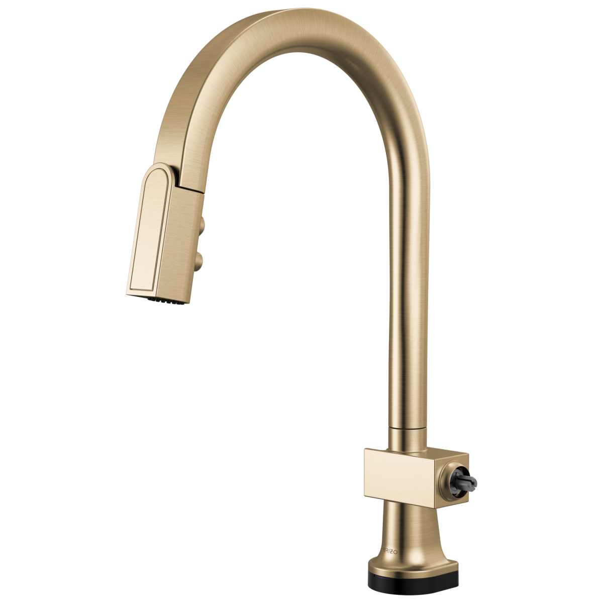 BRIZO Frank Lloyd Wright SmartTouch Pull-Down Kitchen Faucet with Arc Spout - Less Handle — Luxe Gold