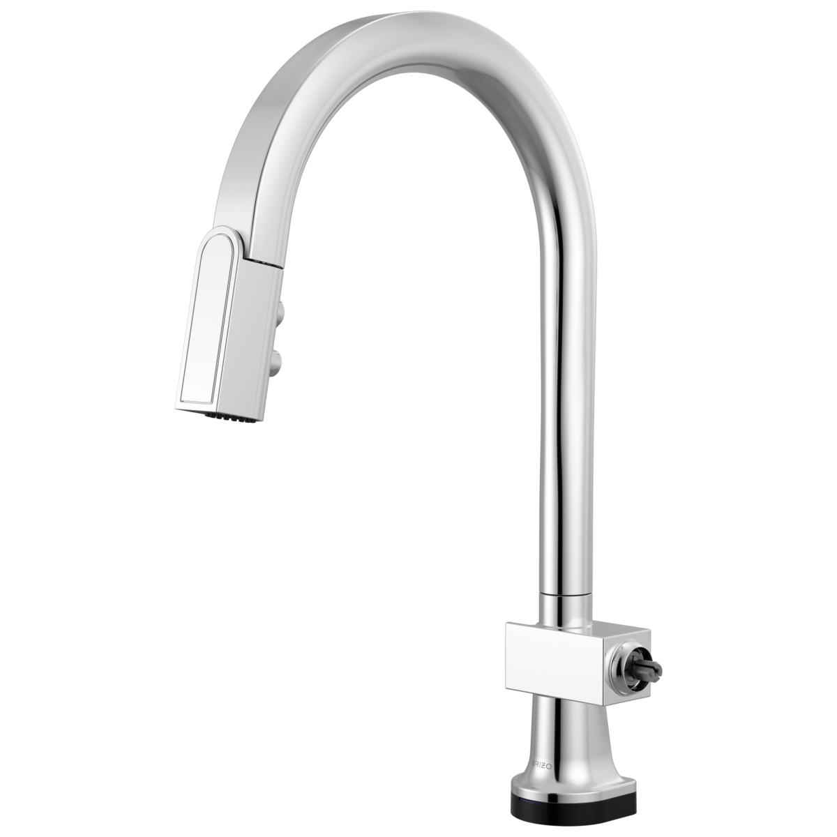 BRIZO Frank Lloyd Wright SmartTouch Pull-Down Kitchen Faucet with Arc Spout - Less Handle — Chrome