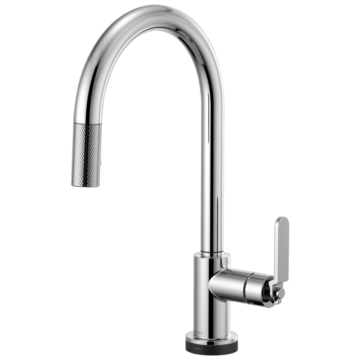 BRIZO Litze SmartTouch Pull-Down Kitchen Faucet with Arc Spout and Industrial Handle — Chrome