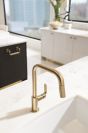 BRIZO Litze 8" Towel Bar — Luxe Gold