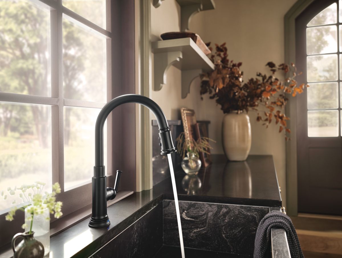 BRIZO Rook SmartTouch Pull-Down Faucet — Matte Black