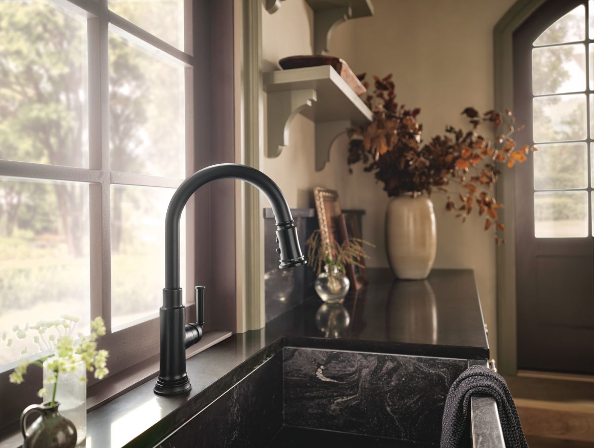 BRIZO Rook SmartTouch Pull-Down Faucet — Matte Black