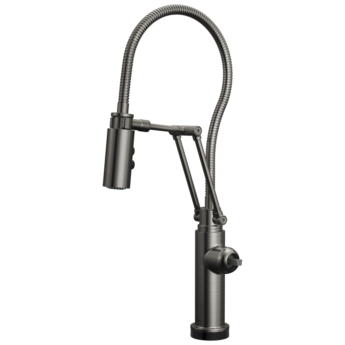 BRIZO Odin SmartTouch Articulating Kitchen Faucet with Finished Hose - Less Handle — Luxe Steel
