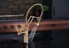 BRIZO Artesso SmartTouch Articulating Kitchen Faucet With Finished Hose — Luxe Gold