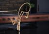 BRIZO Artesso SmartTouch Articulating Kitchen Faucet With Finished Hose — Luxe Gold