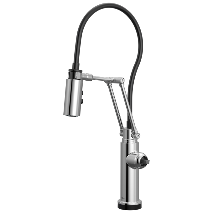 BRIZO Odin SmartTouch Articulating Kitchen Faucet  - Less Handle — Chrome