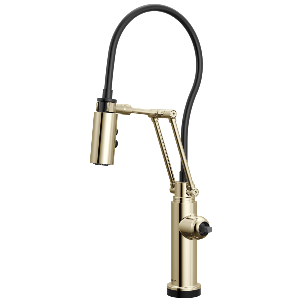 BRIZO Odin SmartTouch Articulating Kitchen Faucet  - Less Handle — Polished Nickel