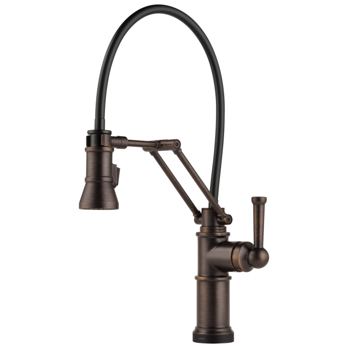 BRIZO Artesso Single Handle Articulating Kitchen Kitchen Faucet with SmartTouch Technology — Venetian Bronze