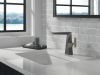 DELTA Trillian Single Handle Mid-Height Bathroom Faucet — Lumicoat® Black Stainless