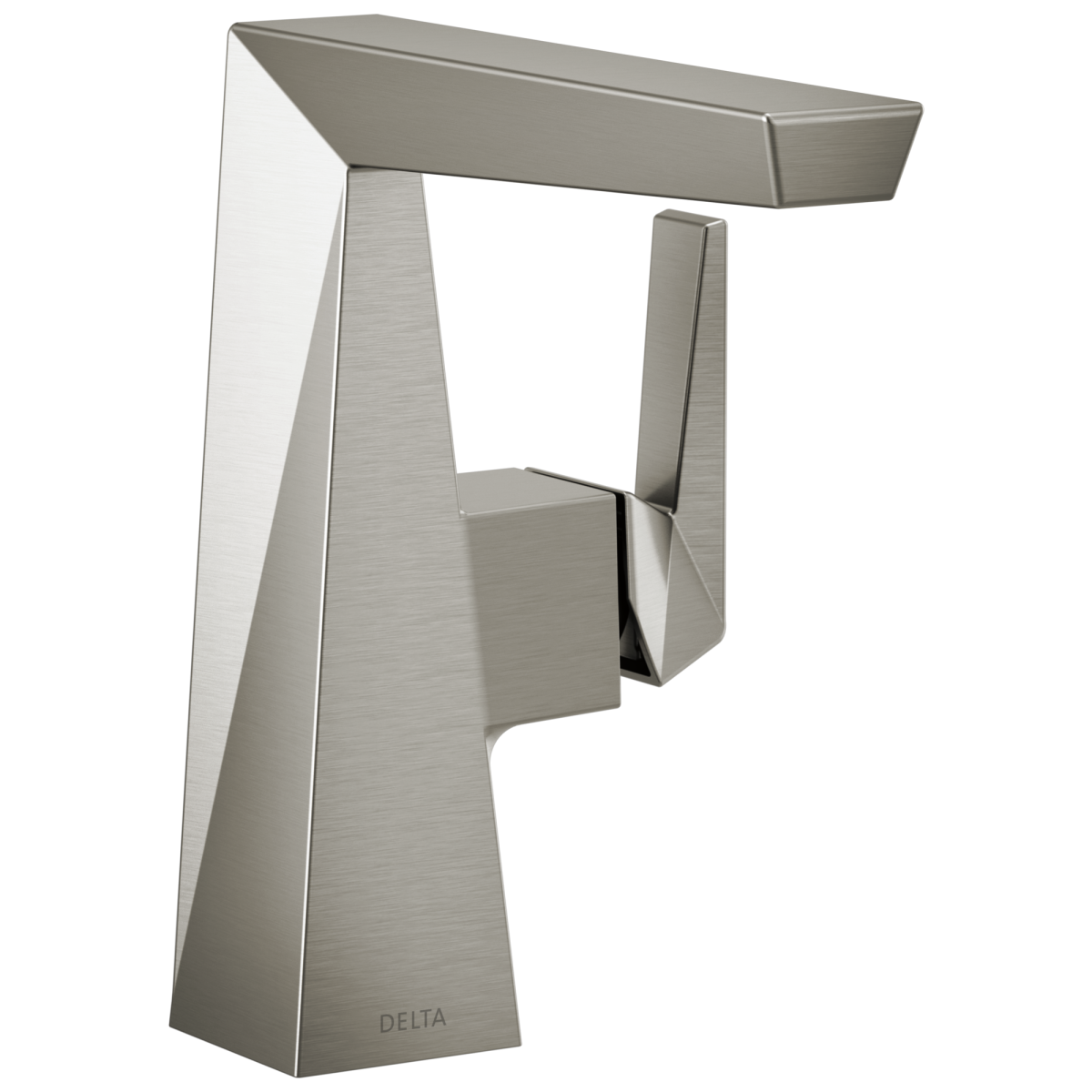 DELTA Trillian Single Handle Mid-Height Bathroom Faucet — Lumicoat® Stainless