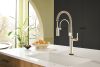 BRIZO Litze SmartTouch Semi-Professional Kitchen Faucet - Knurled Handle — Polished Nickel
