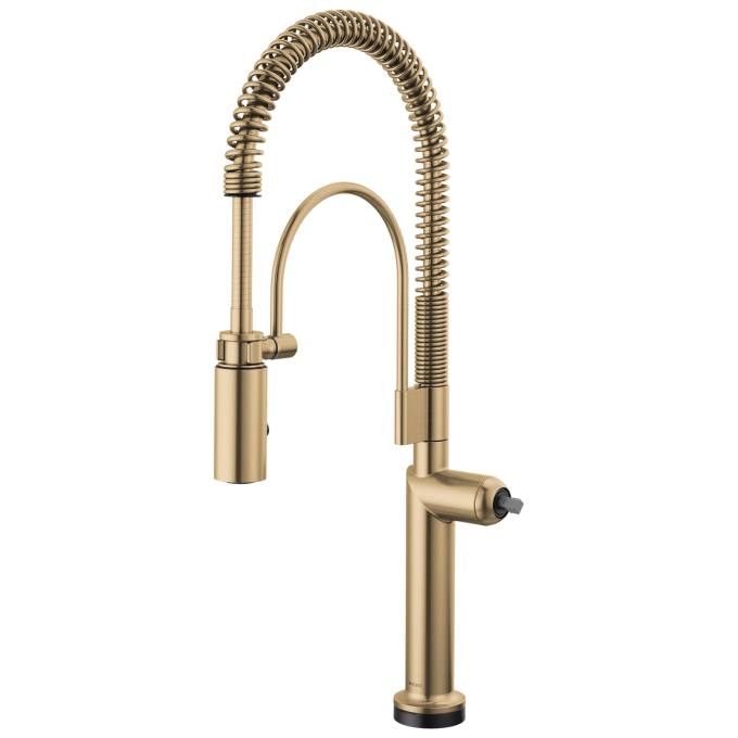 BRIZO Odin SmartTouch Semi-Professional Kitchen Faucet - Less Handle — Luxe Gold