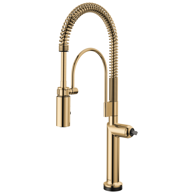 BRIZO Odin SmartTouch Semi-Professional Kitchen Faucet - Less Handle — Polished Gold