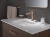 DELTA Bonacci Single Handle Mid-Height Bathroom Faucet — Lumicoat® Champagne Bronze