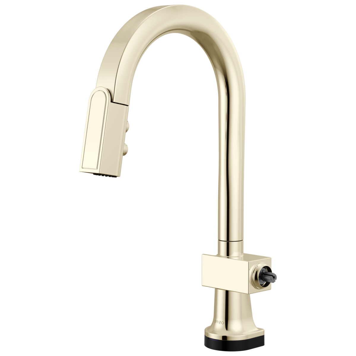 BRIZO Frank Lloyd Wright SmartTouch Pull-Down Prep Faucet with Arc Spout - Less Handle — Polished Nickel
