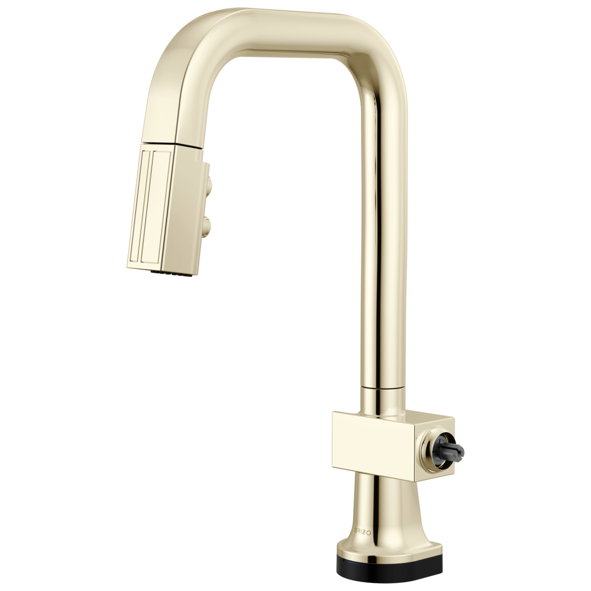 BRIZO Frank Lloyd Wright SmartTouch Pull-Down Prep Faucet with Square Spout - Less Handle — Polished Nickel