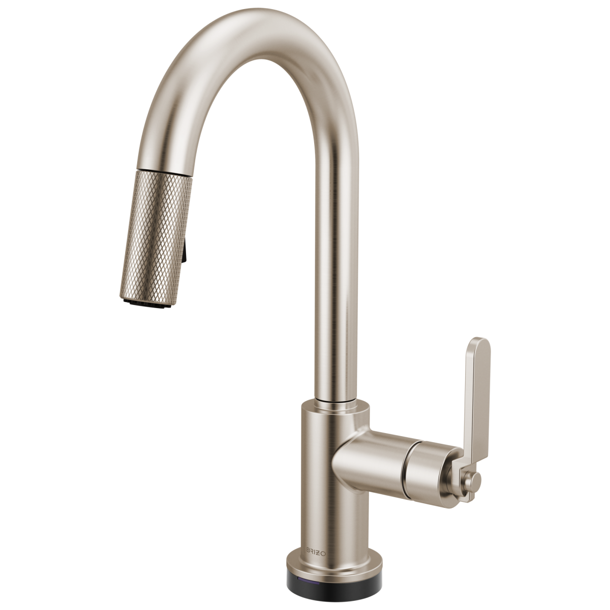 BRIZO Litze Smarttouch Pull-Down Prep Faucet with Arc Spout - Industrial Handle — Stainless