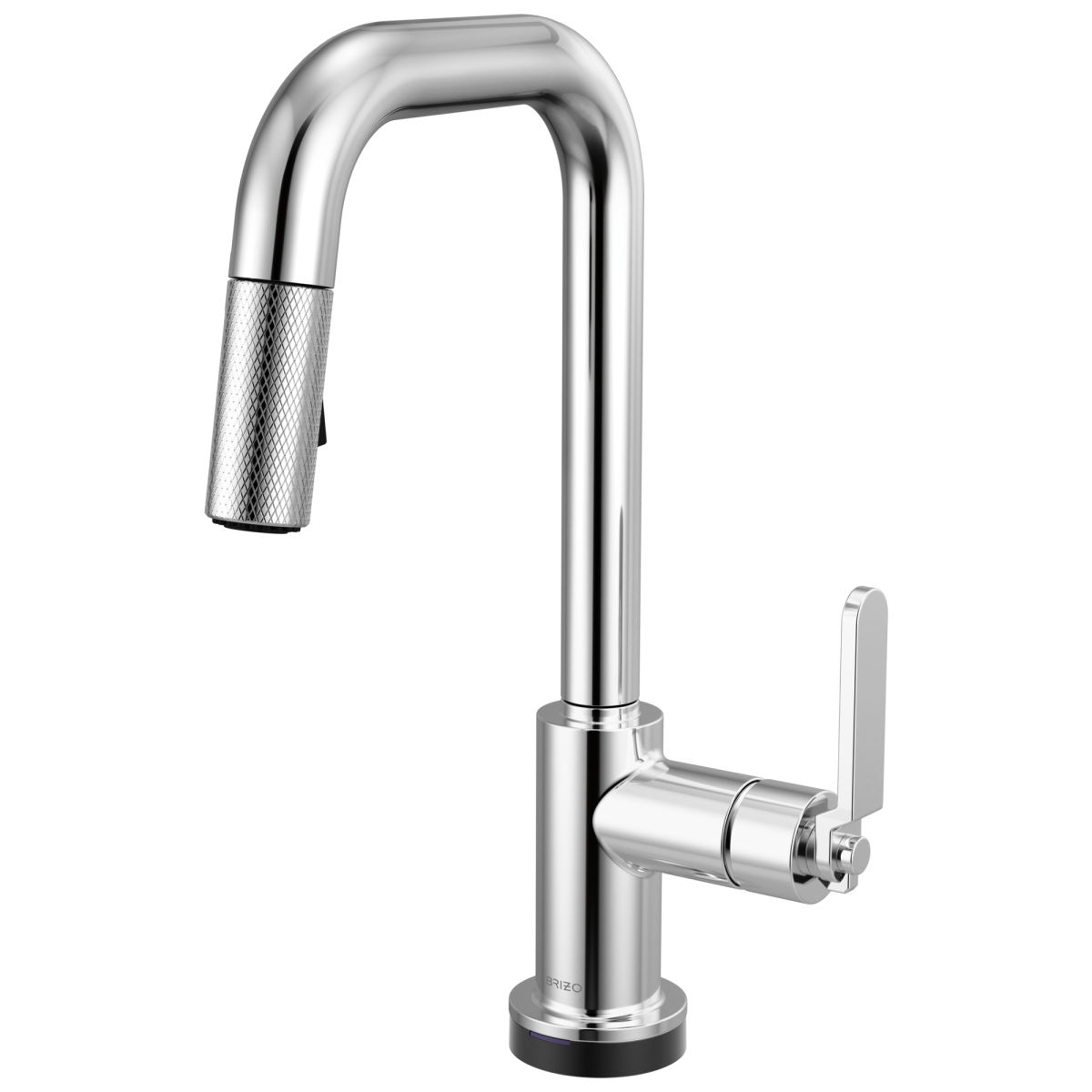 BRIZO Litze Smarttouch Pull-Down Prep Faucet with Square Spout - Industrial Handle — Chrome