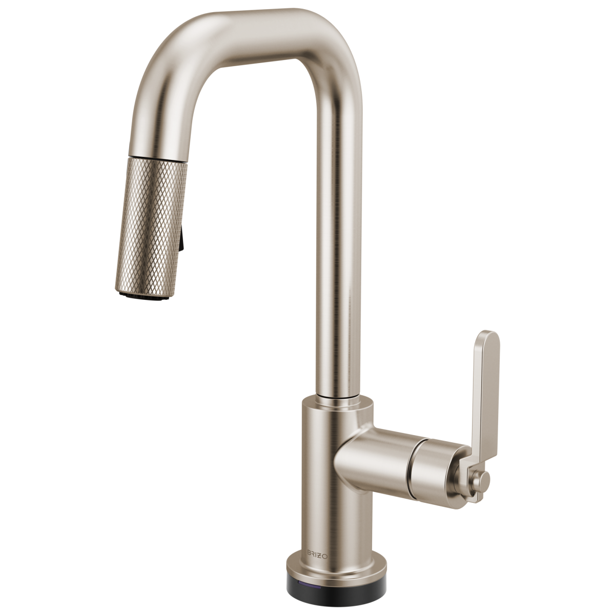 BRIZO Litze Smarttouch Pull-Down Prep Faucet with Square Spout - Industrial Handle — Stainless