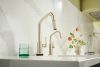 BRIZO Litze Smarttouch Pull-Down Prep Faucet with Angle Spout - Knurled Handle — Polished Nickel