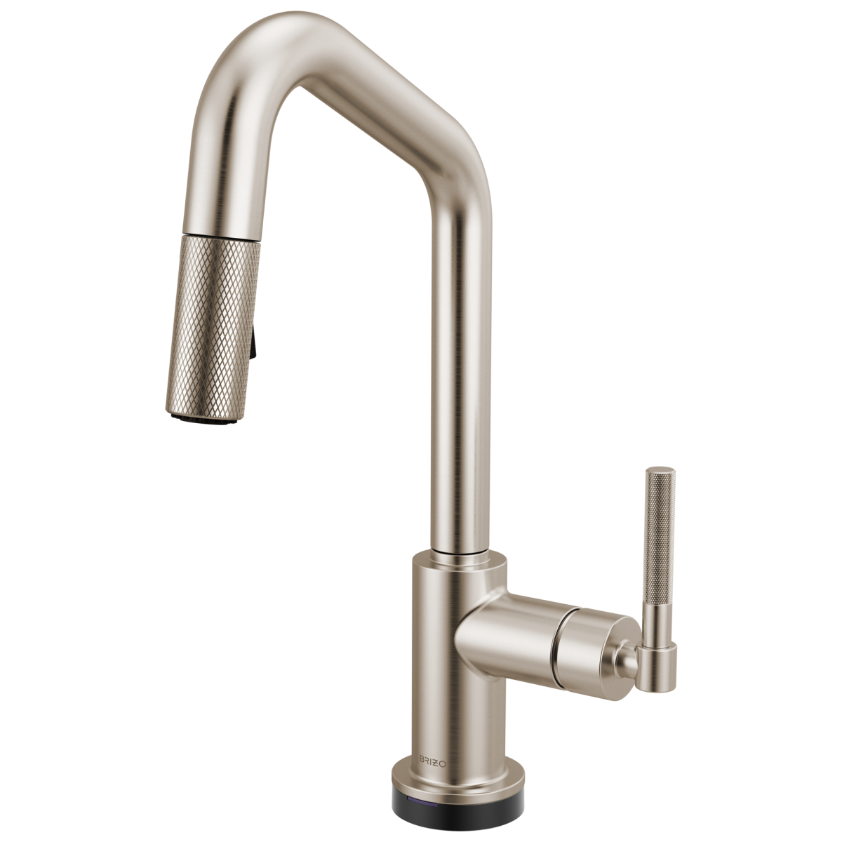 BRIZO Litze Smarttouch Pull-Down Prep Faucet with Angle Spout - Knurled Handle — Stainless
