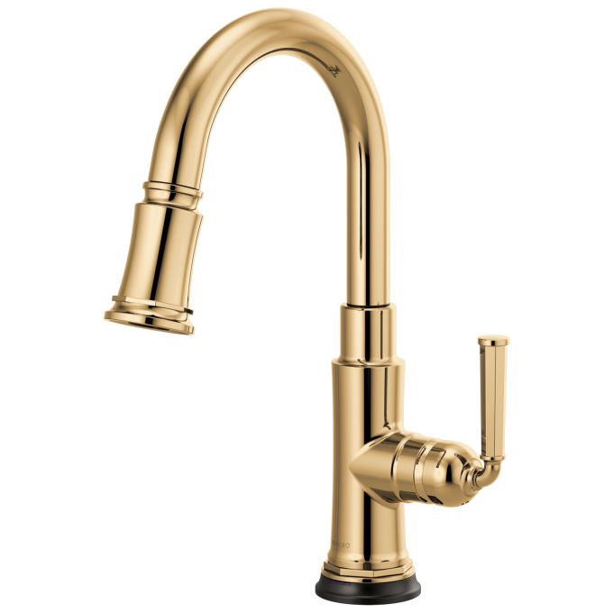 BRIZO Rook SmartTouch  Pull-Down Prep Faucet — Polished Gold
