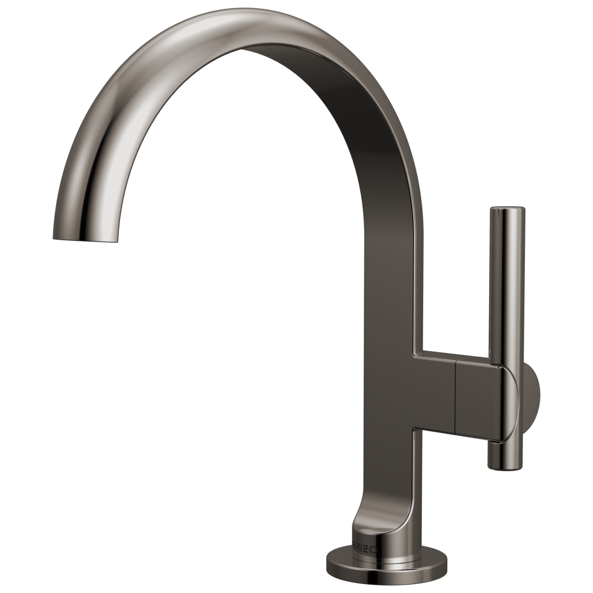 BRIZO Roccesco Single-Handle Lavatory Faucet with Arc Spout — Brilliance Black Onyx