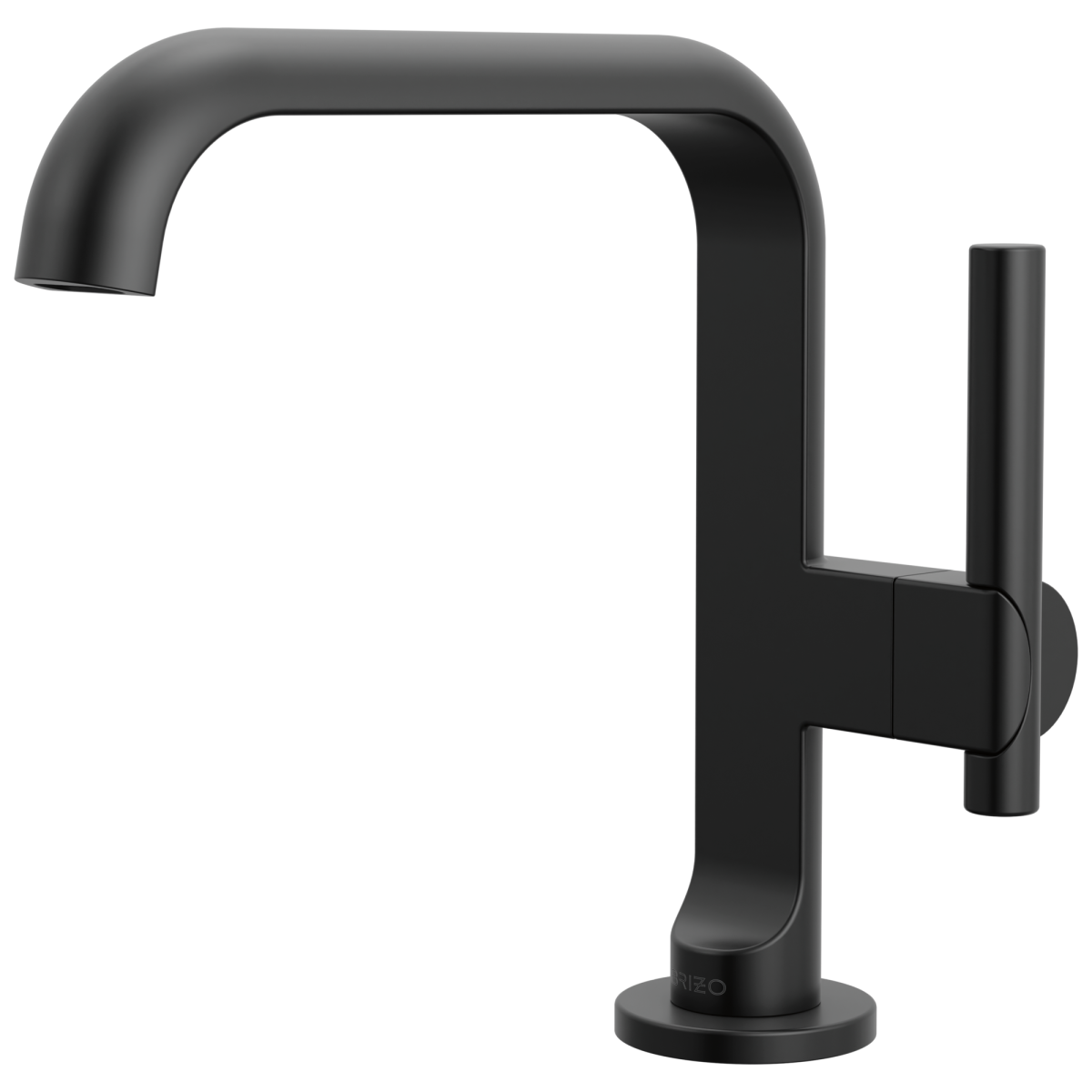 BRIZO Roccesco Single-Handle Lavatory Faucet with Square Spout — Matte Black