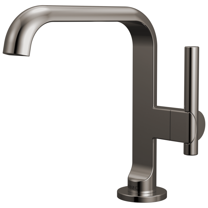 BRIZO Roccesco Single-Handle Lavatory Faucet with Square Spout — Brilliance Black Onyx