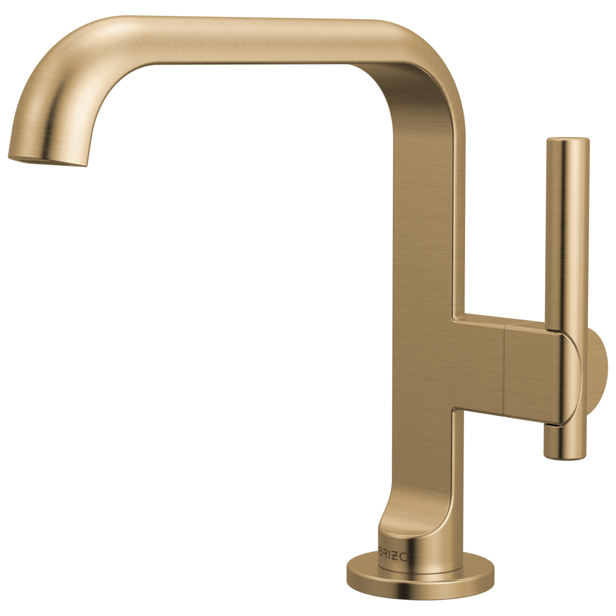 BRIZO Roccesco Single-Handle Lavatory Faucet with Square Spout — Luxe Gold