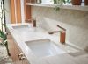 BRIZO Frank Lloyd Wright Single-Handle Lavatory Faucet 1.2 GPM — Luxe Nickel / Teak Wood