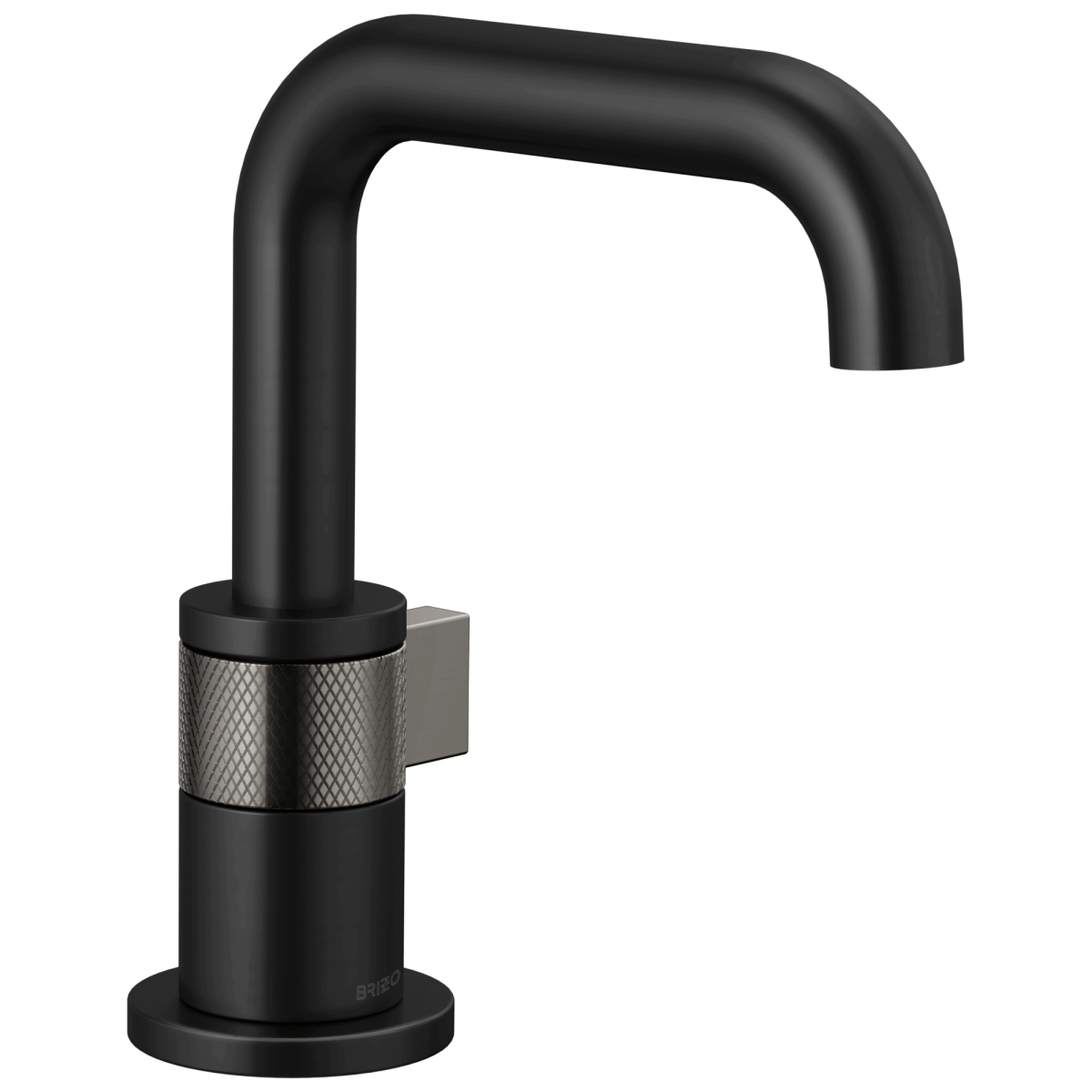 BRIZO Litze Single-handle Lavatory — MATTE BLACK/LUXE STEEL
