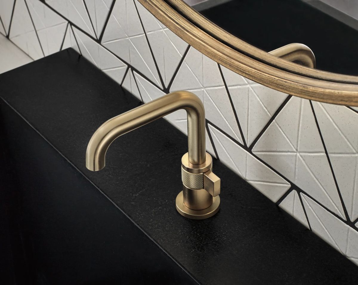 BRIZO Litze Single-Handle Lavatory Faucet 1.5 GPM — Luxe Gold