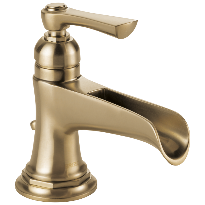 BRIZO Rook Single-Handle Lavatory Faucet with Channel Spout 1.5 GPM — Luxe Gold