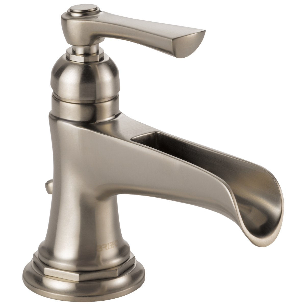 BRIZO Rook Single-Handle Lavatory Faucet with Channel Spout 1.2 GPM — Luxe Nickel