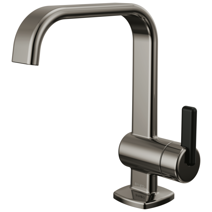 BRIZO Allaria Single-Handle Lavatory Faucet 1.2 GPM — Brilliance Black Onyx / Matte Black