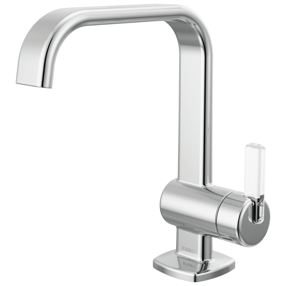 BRIZO Allaria Single-Handle Lavatory Faucet 1.2 GPM — Polished Chrome / Clear Acrylic