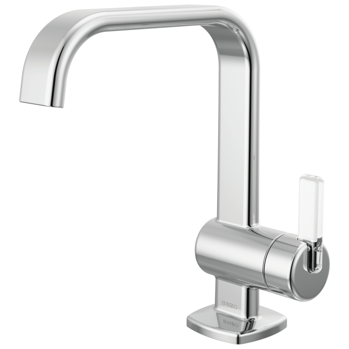 BRIZO Allaria Single-Handle Lavatory Faucet 1.2 GPM — Polished Chrome / Clear Acrylic
