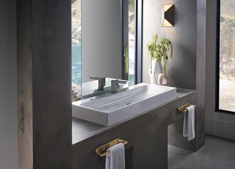 BRIZO Levoir 12" Towel Bar — Luxe Gold