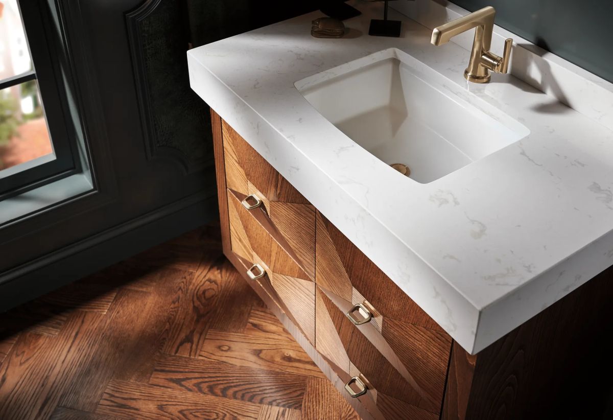 BRIZO Levoir Single-Handle Lavatory Faucet 1.5 GPM — Luxe Gold