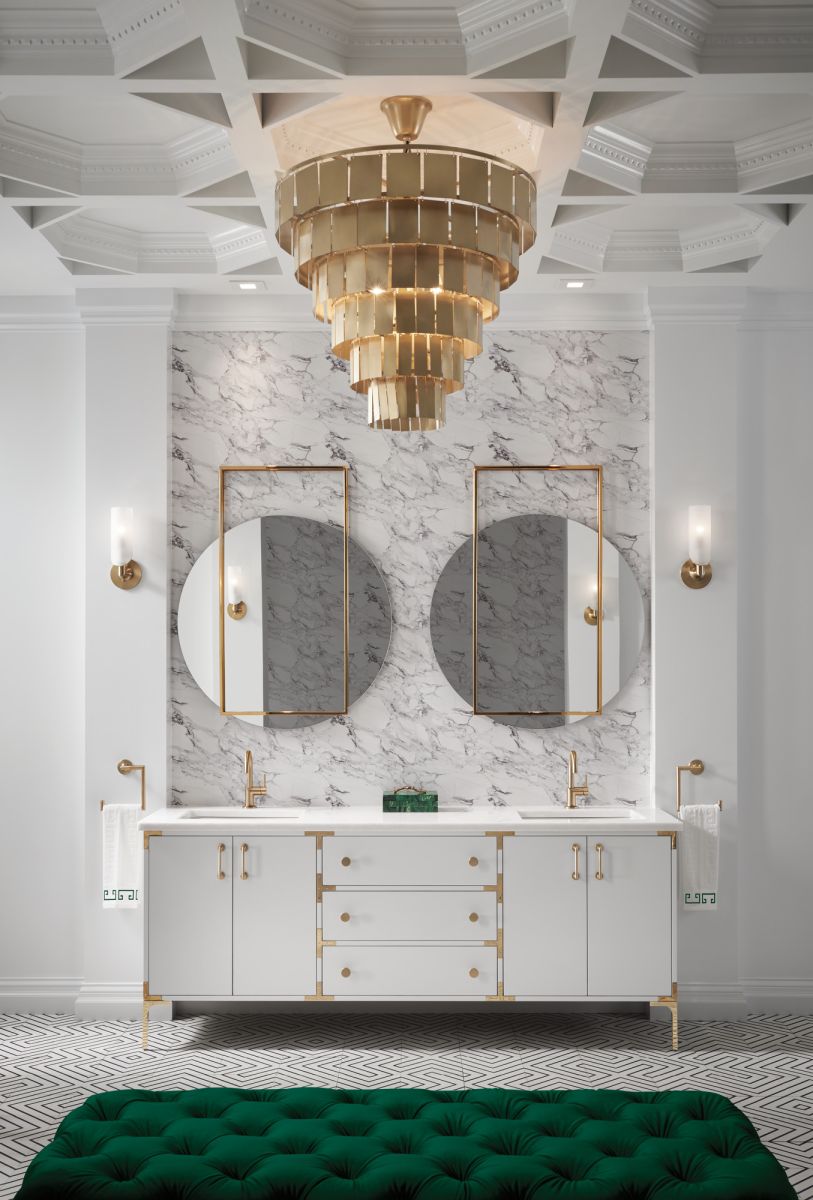 BRIZO Odin Towel Ring — Luxe Gold