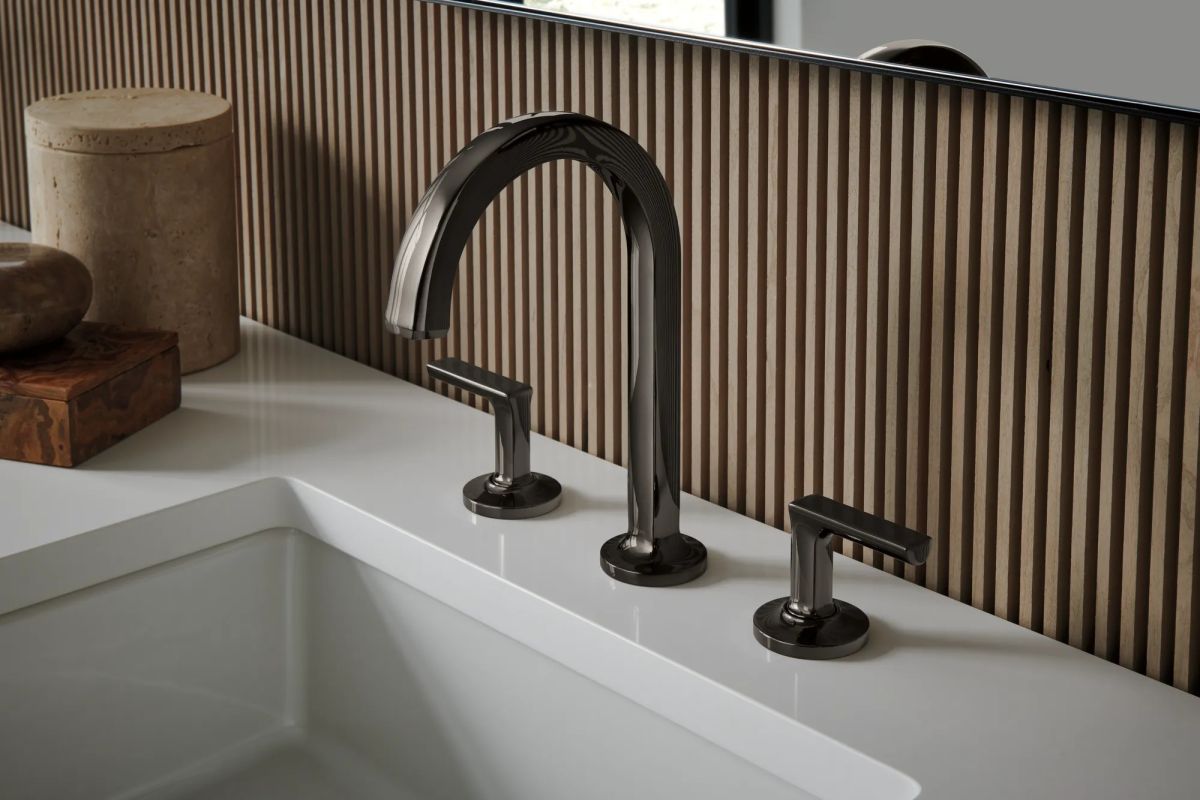 BRIZO Kintsu Widespread Lavatory Lever Handle Kit — Brilliance Black Onyx