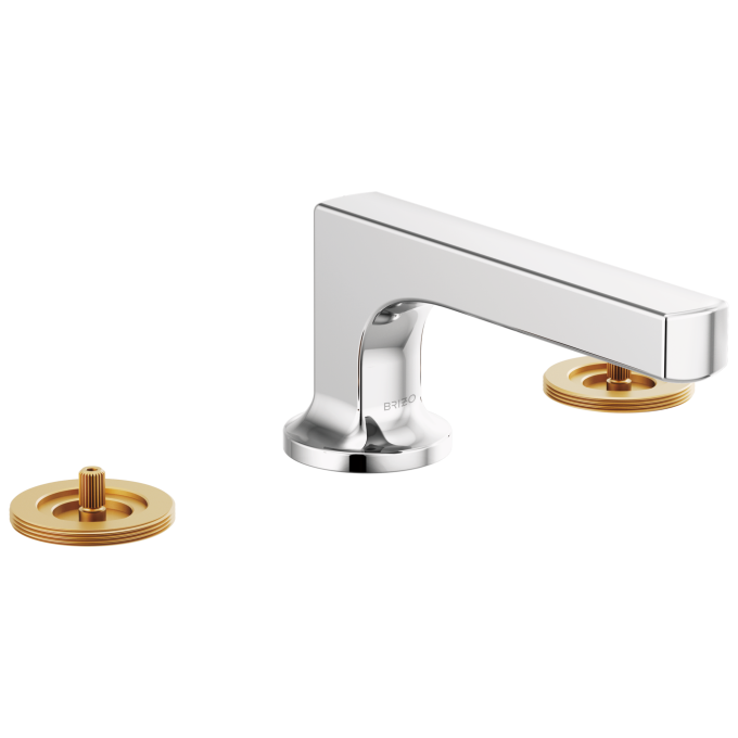 BRIZO Kintsu Widespread Lavatory Faucet with Low Spout - Less Handles 1.5 GPM — Chrome