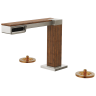 Luxe Nickel / Teak Wood