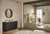 BRIZO Litze Widespread Lavatory Faucet With High Spout - Less Handles — Matte Black