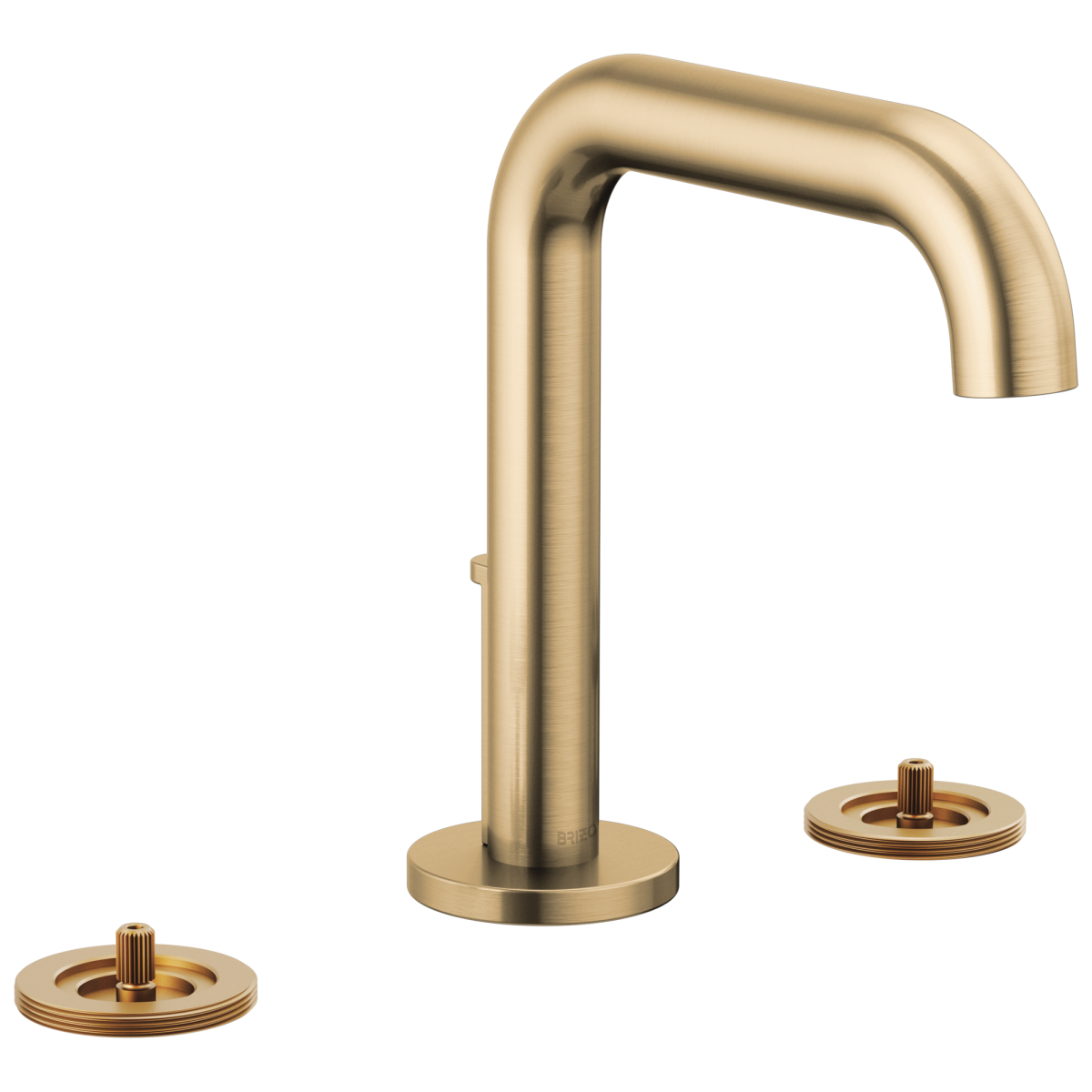 BRIZO Litze Widespread Lavatory Faucet with High Spout - Less Handles 1.5 GPM — Luxe Gold