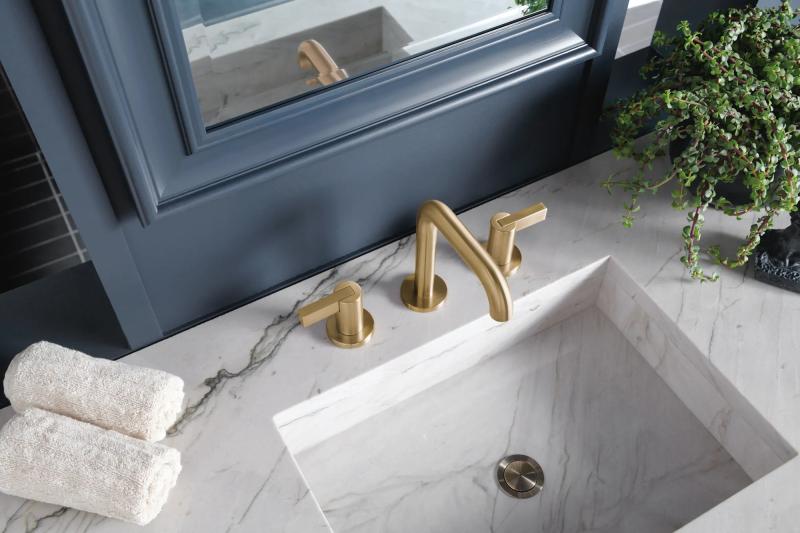 BRIZO Litze Widespread Lavatory Extended Lever Handle Kit — Luxe Gold